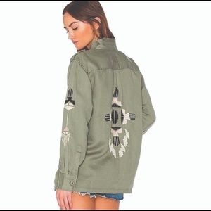 XS Rails Aztec Military Jacket - Green